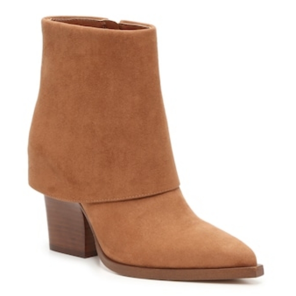 Jessica simpson Lerra foldover Bootie brown